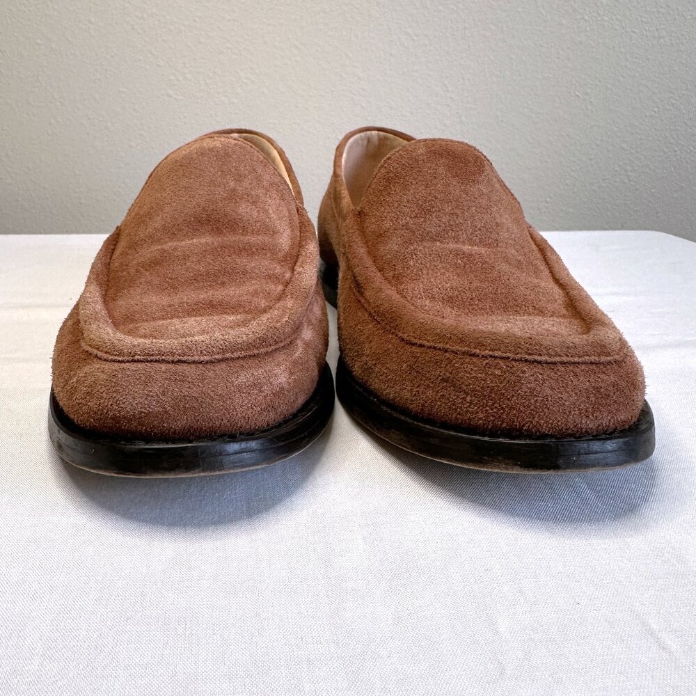 J. Crew Winona Caramel Suede Loafers - Picture 6 of 13